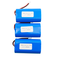 الصين المورد بطارية أيون الليثيوم حزمة 1s2p 3.7v 5200mah Icr18650-2600 2 خلايا بطارية ليثيوم أيون حزم مع موصل
