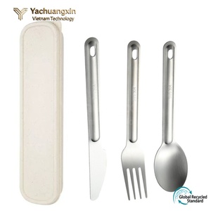 Rover Camel Eco-Friendly Titanium Sporks Lightweight Outdoor Cutlery for <b>Camping</b> & <b>Hiking</b> Durable Easy Packing - Product Image 2
