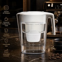 Carafe filtrante ultra-écologique autonettoyante à commande par application, 7 étapes de filtration, pour une eau saine, OEM ODM, logo personnalisé, directement de l'usine