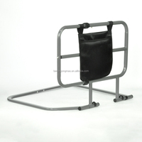 Rails de lit pour adultes âgés Sécurité avec hauteur réglable Rangement de poche Support d'assistance Garde-corps latéraux pour personnes âgées