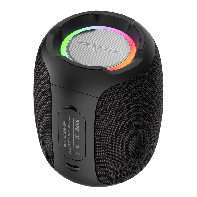 Mini Stereo Portable Wireless Speaker Waterproof Outdoor 10W Premium Surround Sound Speaker LED Light BT 5.0 Speaker