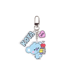 Portachiavi in acrilico personalizzato con stampa fronte-retro di personaggi <span class=keywords><strong>anime</strong></span> <span class=keywords><strong>kawaii</strong></span> BT21 BTS, portachiavi coreano per borsa o auto, per fan. - Product Image 5