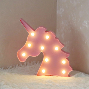 Lámpara Led de pared para decoración del hogar, luces de noche con diseño de piña, Cactus, estrella, flamenco y unicornio - Product Image 2