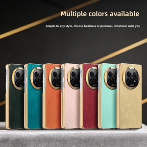 Funda para Teléfono Mate X7 <span class=keywords><strong>OPPO</strong></span> <span class=keywords><strong>Find</strong></span> N6, Magnética, Plegable, con Marco Dorado de Doble Eje, Diseño Liso de Cuero PU - Product Image 5