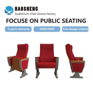 Sièges d'auditorium modernes semi-aluminium haut de gamme - Confortables, pliables et écologiques pour cinéma/école/salle de conférence - Product Image 2