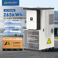 Gabinete de Baterías Comercial de Alto Voltaje JApower de 265 kWh para Inversor Híbrido Deye de 100 kW, IP65 Impermeable, Almacenamiento Exterior LiFePO4