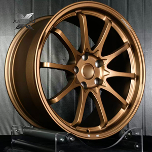 <span class=keywords><strong>Jantes</strong></span> de course monobloc en alliage XINGTU légères 5x120 5x112 5x114.3 17 18 20 22 <span class=keywords><strong>pouces</strong></span> 10 rayons Bronze Concave pour BMW AUDI - Product Image 3