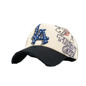 Cappellino Snapback a 6 Pannelli con Visiera Piatta e Ricamo 3D Personalizzato Stile Era - Contattaci per Più Design e Stili - Product Image 1