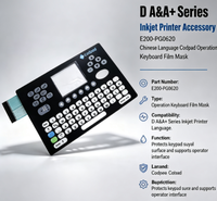 Film de protection pour clavier d'opération en chinois (Codpad) pour imprimante jet d'encre série D A&A+ E200-PG0620