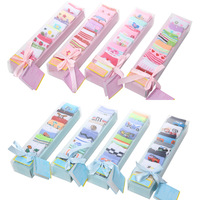 Lot de 7 paires de chaussettes pour bébé, motif papillon, en coton tricoté, pour nouveau-né, chaussettes de mollet, coffret cadeau, vente en gros, OEM