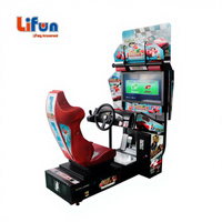 LIFUN A01 Simulateur de Conduite Automobile Électronique Borné à Monnayeur Jeu d'Arcade Vidéo HD Populaire Machine Virtuelle de Course pour Centres de Jeux