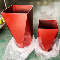 Jardinières décoratives en plastique Pots de fleurs Pots de fleurs grand vitrage extérieur pas cher grande taille utilisé avec fleur/plante verte forme ronde
