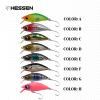 Leurre de surface Hessen H21 4,5 cm 4,2 g Hard Crank Bait Swim Baits pour brochet et black-bass, double hameçon, leurre de surface MINO