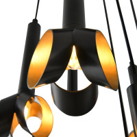 Lámpara Colgante de Techo Alta de Diseño Nórdico Moderno y Lujoso, Minimalista, de Cobre y Latón, con Anillo LED, para Cocina, Modelo XZ