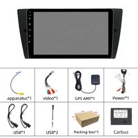 Lecteur multimédia HD 9 pouces Android13 4 + 64GB Navigation WiFi Car RadioDVD pour BMW E90 E91 E92 E93