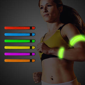 Neonglo ad alta visibilità LED Glow Slap braccialetti di plastica lampeggiante bracciali da polso per attrezzatura di sicurezza - Product Image 2