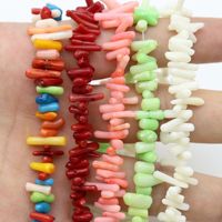 Perles d'espacement de corail de bambou de mer naturelle en gros d'usine pour bijoux à bricoler soi-même pour colliers et bracelets