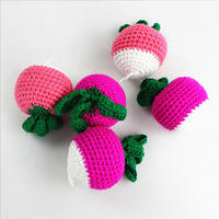 Nouveauté : Aliments de jeu en crochet faits main, écologiques et éducatifs pour la cuisine, pour les enfants de plus de 14 ans