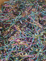 Vente flash - Pinces à linge en acier inoxydable plaqué PVD, pinces à linge en or rose arc-en-ciel