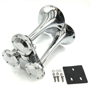 Klaxon de train 12V/24V avec klaxon à air à 3 tuyaux et haut-parleur de sirène puissant avec tweeter - Product Image 4