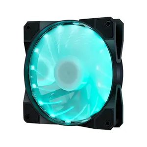 Güçlü 12cm PC bilgisayar 15 LED Fan 120mm 12V soğutucu soğutucu soğutma fanı ile Vir aio fanlar