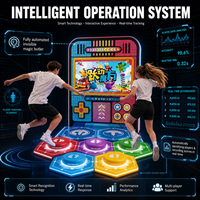 Sistema de Juego Interactivo con Sensor de Movimiento para Interiores, con Luces LED, para Gimnasios y Áreas de Juego Juveniles, Personalizable