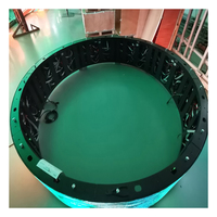 Écran LED cylindrique souple publicitaire P2 P2.5 P4, personnalisation d'écran LED mural vidéo, écran LED incurvé rond