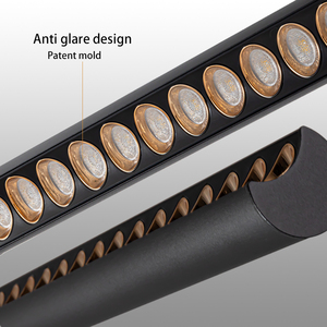 Đơn giản màu đen Nhôm dẫn ánh sáng mặt dây chuyền điều chỉnh chiều cao chống chóng mặt tính năng dài di chuyển lịch thi đấu cho nhà sử dụng sống ăn uống - Product Image 3