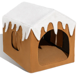 Maison de <span class=keywords><strong>neige</strong></span> confortable de Noël classique à <span class=keywords><strong>la</strong></span> mode maison de <span class=keywords><strong>chien</strong></span> chaude en éponge confortable pour l'hiver - Product Image 3