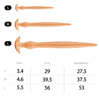 Dildo Anal Realista para Hombres y Mujeres, Grande, Suave, de Silicona Líquida, con Gran Cabeza y Largo, Juguete Sexual