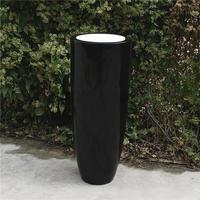 Vente directe d'usine de piliers de mariage classiques en forme de balle pour les hôtels et l'usage domestique, pots de fleurs en plastique renforcé de fibre de verre