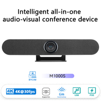 Kamera Konferensi Video All-in-One 4K OEM ODM Langsung dari Pabrik Lensa Ganda Zoom 12X Sudut Lebar 120 AI Speaker Tracking USB WiFi