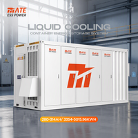 Système de stockage d'énergie en conteneur ESS LiFePO4 MATE 3MWh 5MWh refroidi par liquide avec certification UL pour la régulation de fréquence hors réseau