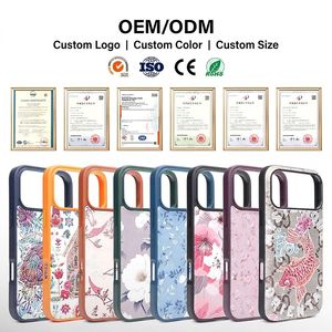 Étui de téléphone en <span class=keywords><strong>cuir</strong></span> de luxe avec impression florale 3D en relief, effet broderie, motif rose, vintage, antichoc, impression peinture à l'huile - Product Image 4