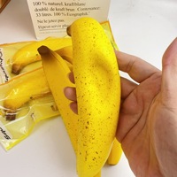 Baru eksplosif Super basah lembut Rebound lambat untuk mainan licin roti pisang besar pelajar Lucu hijau kuning mewah untuk boneka anjing kucing