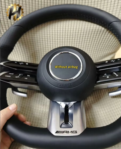 Volante Deportivo Personalizado HZ de Fibra de Carbono y Cuero para Mercedes Benz Clase C, CLS, CLA, Clase <span class=keywords><strong>G</strong></span>, de 4 Radios, de Lujo - Product Image 3