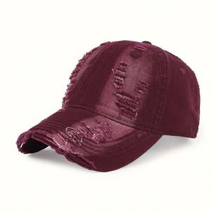 Gorras de Béisbol Personalizadas de Fábrica OEM, Sin Estructura, Lavadas, 100% Algodón, Lisas, con Efecto Desgastado, Estilo Clásico, con Bordado - Product Image 4