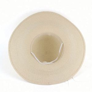 New Women's Large Brim Sunshade <b>Straw</b> Hat Vacation Raffia <b>Straw</b> Trilby Travel Beach Hat Sun Hat for Women - Product Image 6