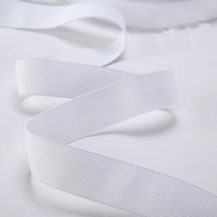 Haute qualité 1.5 pouces doux bande élastique en caoutchouc Latex fil ceinture de sécurité arc-en-ciel sangle
