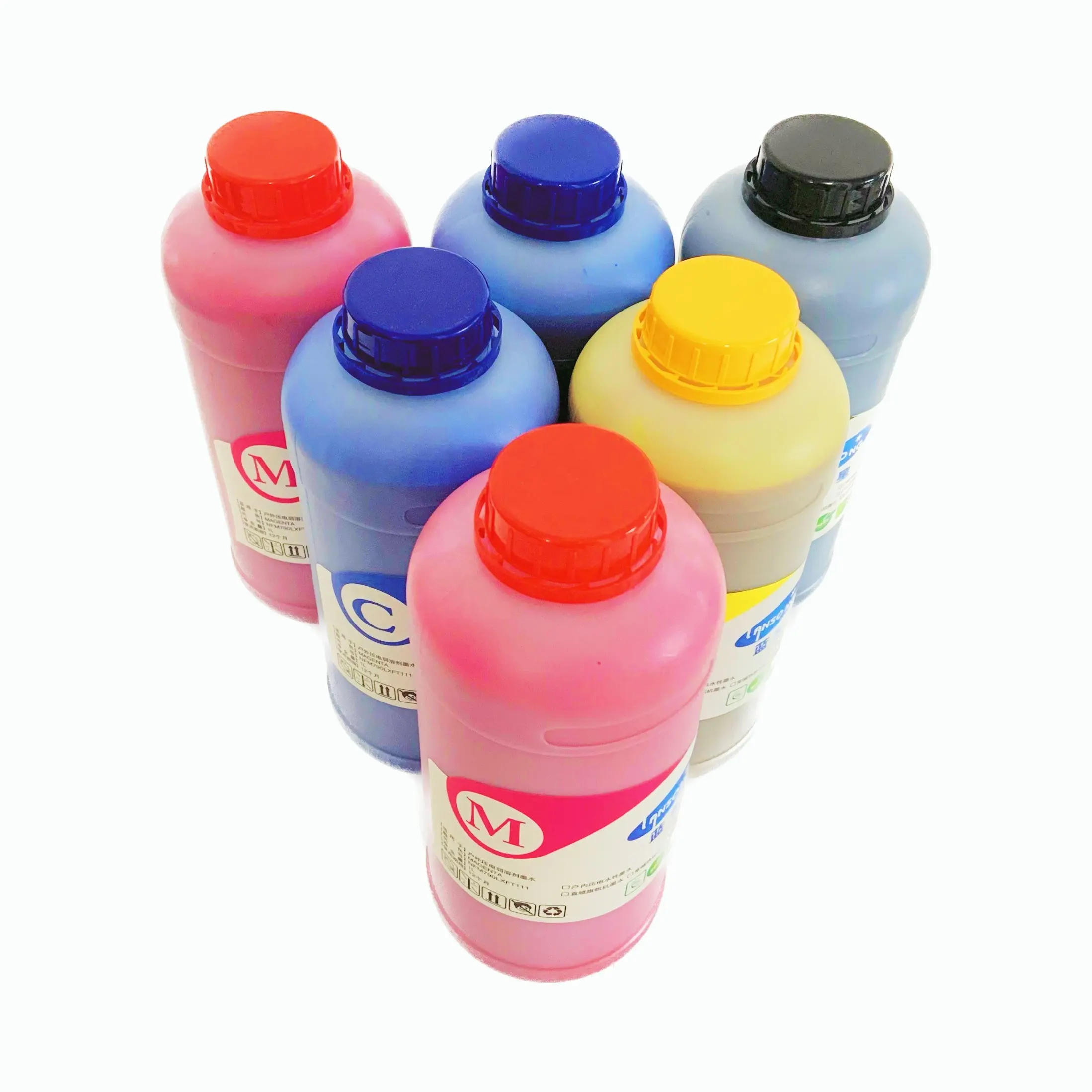 Tinta de impresora a base de aceite de tinta solvente ecológica para exteriores tipo botella de 1000ML para impresora Epson DX5 DX7 XP600