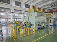 Ligne de production d'ailettes en aluminium Power Press dévidoir redressé à grande presse