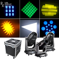 Projecteur LED portable 4-en-1 RX en promotion, à intensité variable, RGB, Gobo, pour scène, maison, événements, divertissement, église