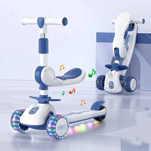 Jouets pour enfants en gros, grande roue avec lumière LED et musique, tricycle scooter pour enfants avec siège pliable amovible - Product Image 4