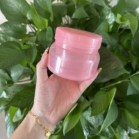 Plastique PP 50g100g150g large bouche double pot de crème cosmétique crème masque pot emballage
