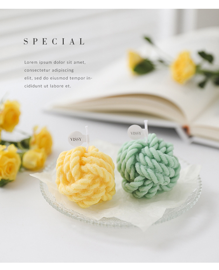 Aromatherapy Cand créatif de boîte-cadeau d'anniversaire de parfum de paraffine de cire de soja flairé par laine sensible en gros de MAISON d'AROME petite 5