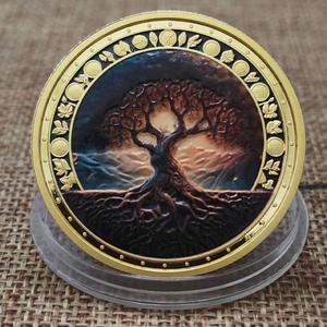 Genesis altın kaplama hatıra parası madalya hayat ağacı - Product Image 4