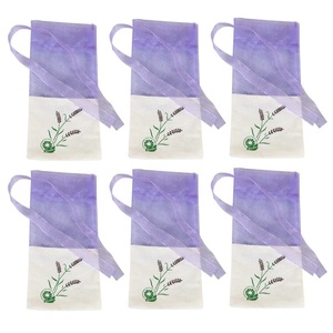 Sachets vides en gaze de coton-Ramie violet, 50 pièces, <span class=keywords><strong>Sachet</strong></span> <span class=keywords><strong>pour</strong></span> épices et herbes à la <span class=keywords><strong>lavande</strong></span> - Product Image 2
