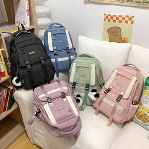<b>Backpack</b> For Students <b>Large</b> Capacity 18 In Solid Color Unisex <b>School</b> Education Campus Use - Product Image 1