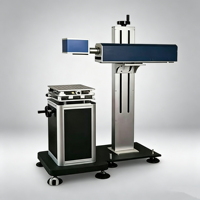 Machine de marquage UV laser à colonne avec refroidissement par eau et raccords de tuyauterie - Facile à utiliser, prend en charge DXF/PLT/AI