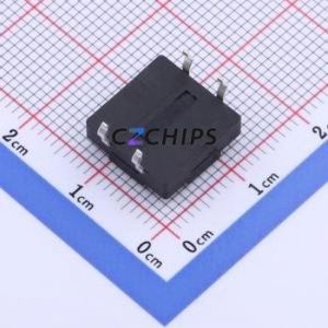 YTS1K0071ABT00 Tactile Switch Through hole Component THT,12x12mm Switch Single Pole Single Throw Round Button 1.6N Through Hole - Product Image 2